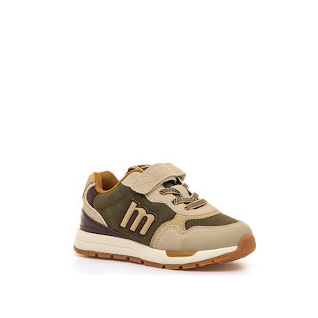 Sneakers filles synthétique lacets Blue+Brown 7 - vertbaudet enfant 