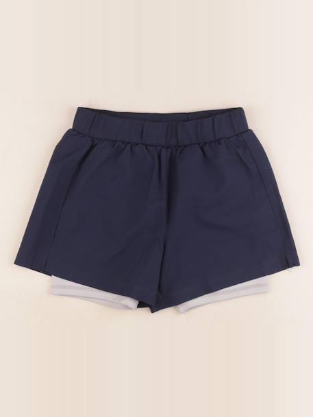 Short de sport - 9 ans Bleu, gris 1 - vertbaudet enfant 