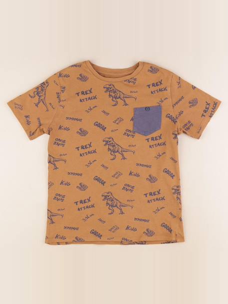Tee-shirt - 10 ans Marron 1 - vertbaudet enfant 