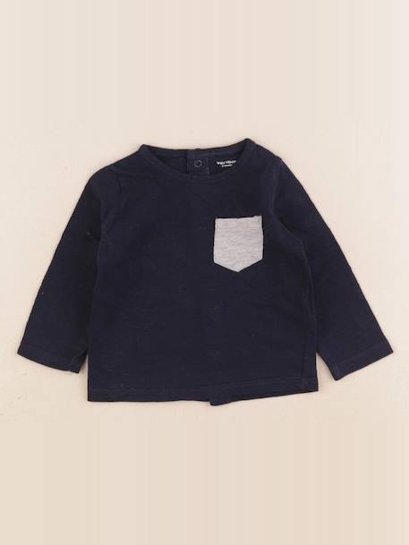 Tee-shirt - 3 mois Bleu 1 - vertbaudet enfant 
