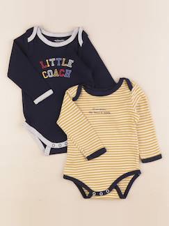 Seconde main-Garçon-Lot de 2 bodies en coton - 6 mois