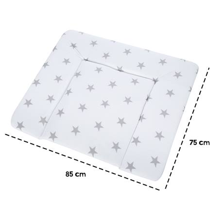 Matelas à langer imprimé Beige+Blanc - Étoiles LITTLE STARS+Blanc - Étoiles STERNENZAUBER+Blanc - gris / lapin miffy+Gris / pois+Vert pastel - woodland buddies 11 - vertbaudet enfant 