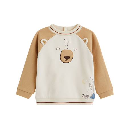 Ensemble bébé sweat et pantalon en molleton moka Marron 6 - vertbaudet enfant 