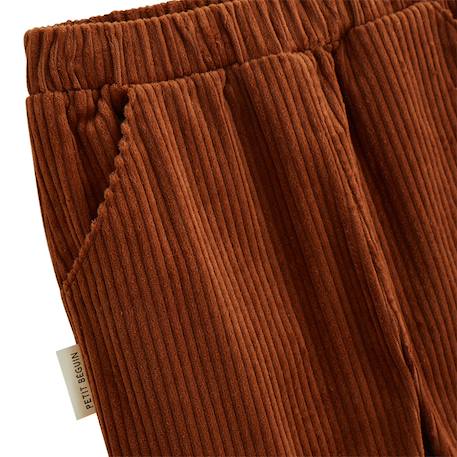Pantalon bébé en velours côtelé moka Marron 4 - vertbaudet enfant 