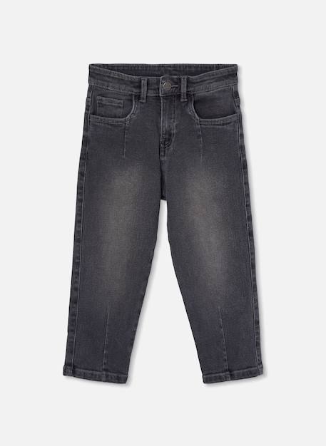 Pantalon garçon denim élastique Gris 2 - vertbaudet enfant 