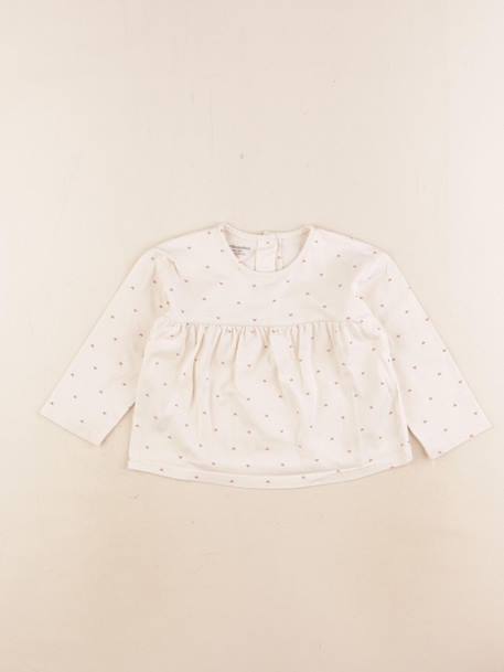 Tee-shirt - 12 mois Blanc, rouge 1 - vertbaudet enfant 