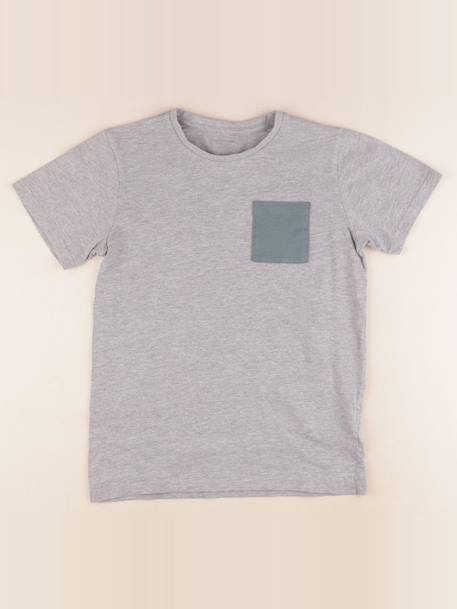 Tee-shirt - 12 ans Gris 1 - vertbaudet enfant 