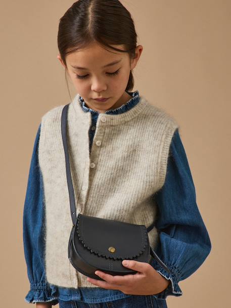 Fille-Sac écureuil en cuir fille