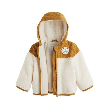 Veste bébé intérieur polaire avec capuche charly Camel 5 - vertbaudet enfant 