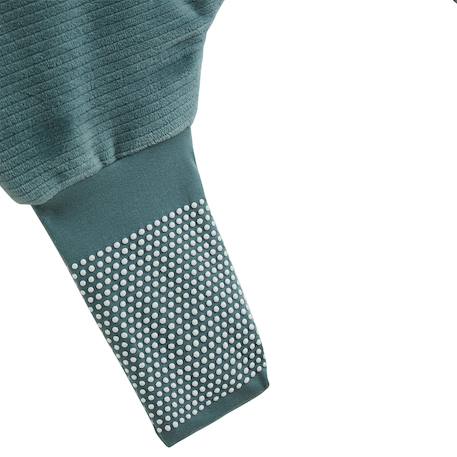 Turbulette tog 2 en velours avec pieds retroussables et manches amovibles ginkgo Vert 5 - vertbaudet enfant 