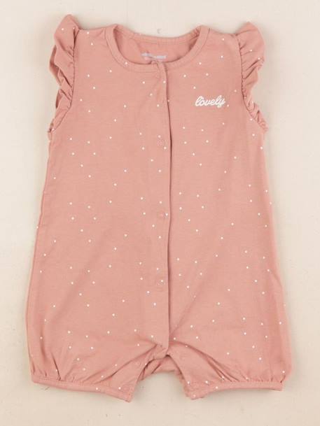 Pyjama coton - 12 mois Rose 1 - vertbaudet enfant 