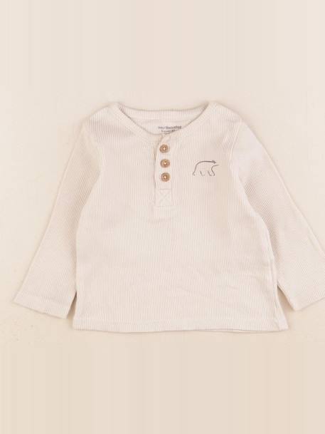 Tee-shirt - 6 mois Beige 1 - vertbaudet enfant 