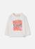 T-shirt fille imprimé fleurs Blanc 2 - vertbaudet enfant 