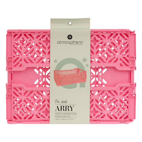Cagette pliante à poignées - arry Beige+Bleu+Jaune+Lilas+Rose+Terracotta+Vert clair 27 - vertbaudet enfant 