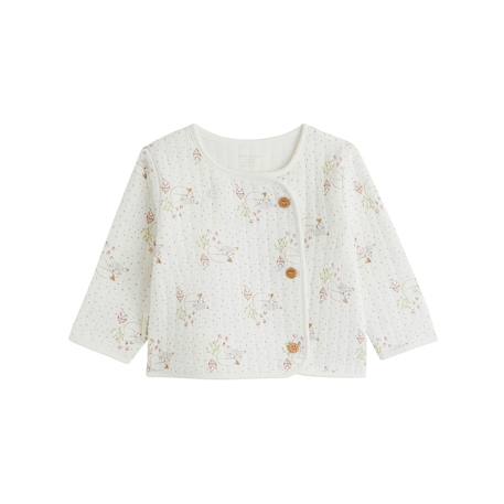 Veste bébé en molleton doucette Ecru 2 - vertbaudet enfant 