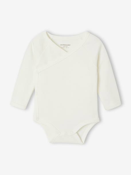 Lot de 5 bodies naissance manches longues beige 4 - vertbaudet enfant 