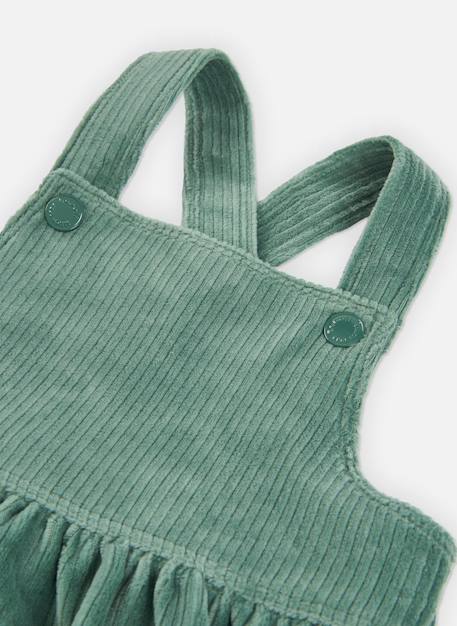 Robe chasuble bretelles croisées Vert 3 - vertbaudet enfant 