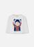 T-shirt fille en maille imprimé à lunettes Blanc 2 - vertbaudet enfant 