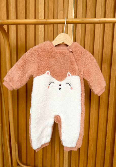 Surpyjama bébé en sherpa aimée Rose 1 - vertbaudet enfant 