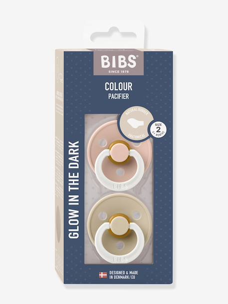 Lot 2 sucettes nuit 6-18 mois blush+vert sauge 1 - vertbaudet enfant 