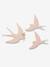 Lot de 3 hirondelles murales marron+ROSE CLAIR UNI 5 - vertbaudet enfant 
