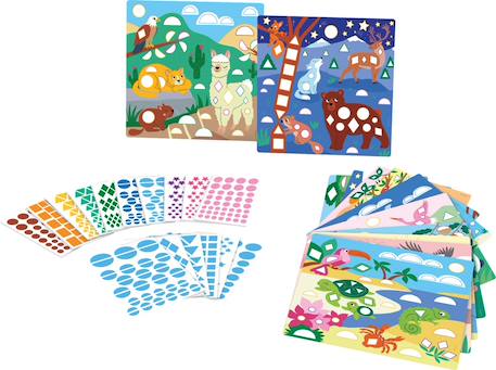 Activités de gommettes animaux Multi-coloured 3 - vertbaudet enfant 