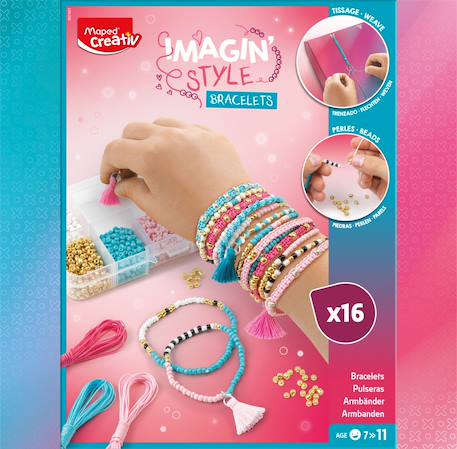 Coffret création de bijoux Multi-coloured 6 - vertbaudet enfant 