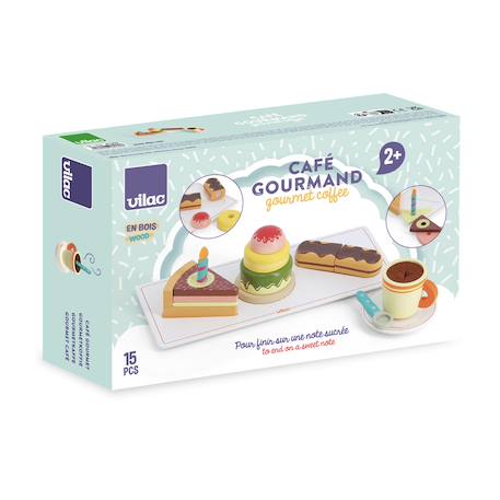 Café gourmand en bois Blanc 6 - vertbaudet enfant 