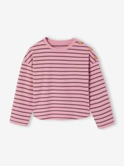 -T-shirt marinière manches longues fille