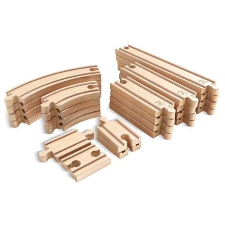 Coffret d'extension de 24 rails Beige 4 - vertbaudet enfant 
