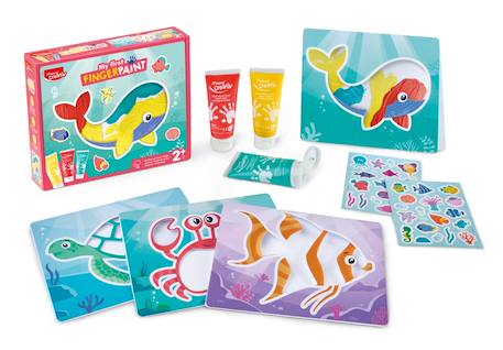 Kit de peinture au doigt Multi-coloured 2 - vertbaudet enfant 