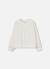 Sweat-shirt fille en molleton avec fronces Blanc 3 - vertbaudet enfant 