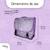 Cartable scolaire réversible 38 cm pol fox hello – motif chat – 2 compartiments Violet 3 - vertbaudet enfant 