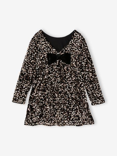 Robe fille à sequins chocolat 7 - vertbaudet enfant 