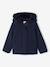 Manteau fille à capuche drap de laine beige chiné+marine 7 - vertbaudet enfant 