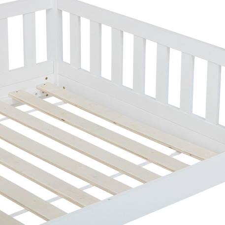 Lit cabane en bois de pin - bosco Blanc 5 - vertbaudet enfant 