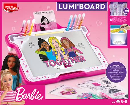 Machine à dessiner lumineuse barbie Multi-coloured 6 - vertbaudet enfant 