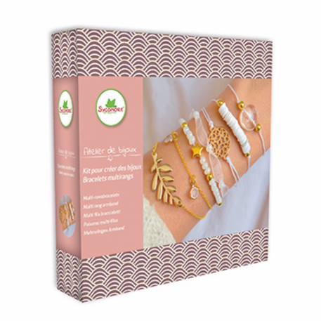 Atelier de bijoux bracelets multirangs Marron 1 - vertbaudet enfant 