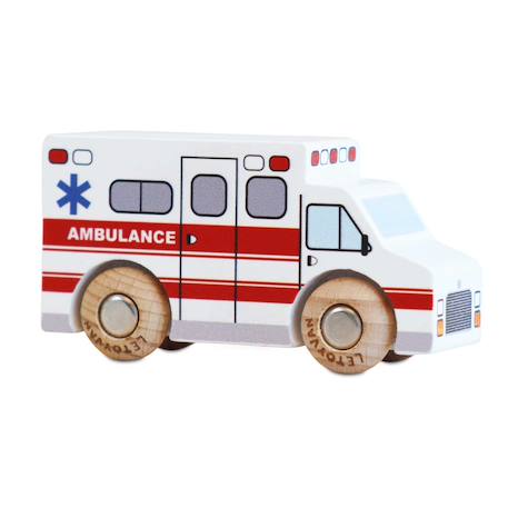 Camion ambulance lance no 43 Blanc 1 - vertbaudet enfant 