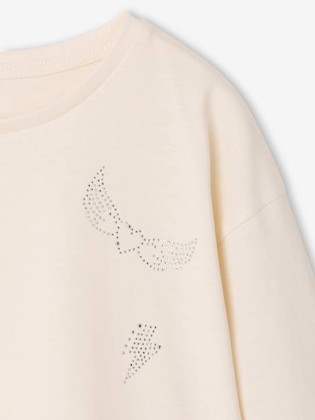 T-shirt manches longues enfant fille écru 4 - vertbaudet enfant 