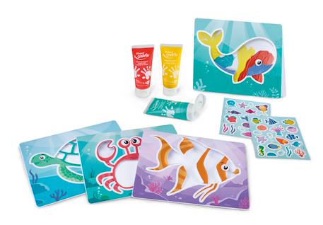 Kit de peinture au doigt Multi-coloured 3 - vertbaudet enfant 