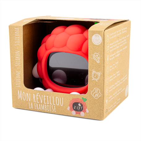 Veilleuse réveil réveillou la framboise Rouge 5 - vertbaudet enfant 