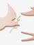 Lot de 3 hirondelles murales marron+ROSE CLAIR UNI 6 - vertbaudet enfant 