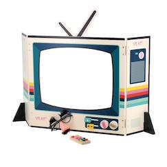 Jouet-Télévision vintage en bois