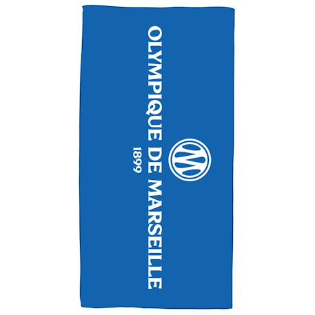 Serviette de bain et de plage imprimée microfibre, om massilia Bleu 1 - vertbaudet enfant 