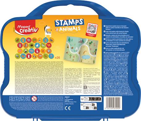 Tampons pré encrés pour enfants animaux Multi-coloured 3 - vertbaudet enfant 