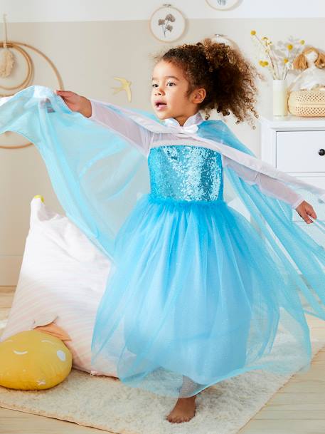 Déguisement de princesse avec cape, baguette et couronne blanc+bleu 10 - vertbaudet enfant 