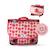 Cartable scolaire réversible 38 cm pol fox pompom – motif pomme – 2 compartiments Rose et rouge 1 - vertbaudet enfant 