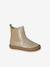 Boots bébé fille cuir zippées brun+jaune d'or+marine+vieux rose 6 - vertbaudet enfant 