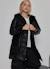 Parka fille en tissu technique à capuche Noir 1 - vertbaudet enfant 